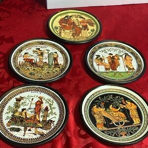 Decorative Terra Cotta plates -Veronna Greece 5”